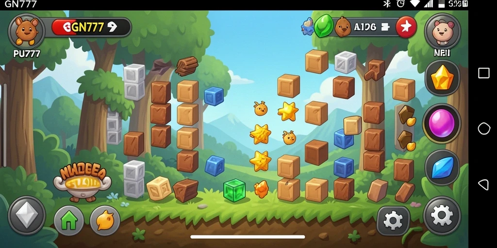 Tampilan gameplay GN777 dengan berbagai tantangan Puzzle yang menarik.
