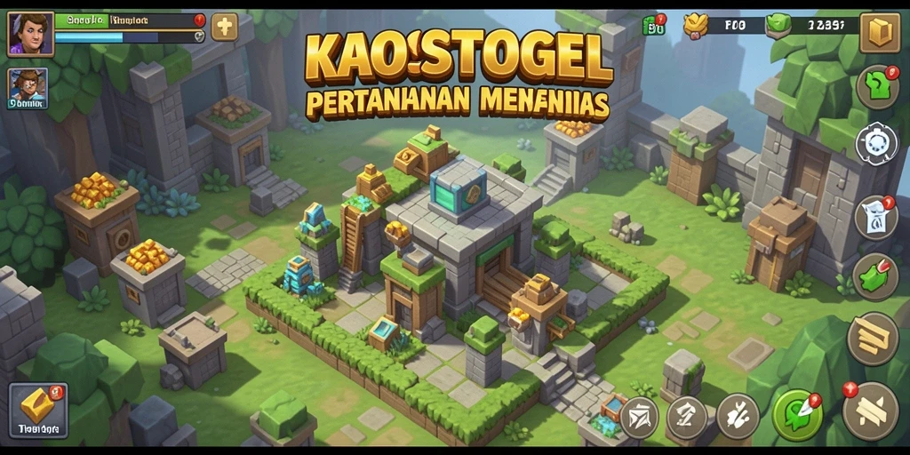 Tampilan menarik dari gameplay KAOSTOGEL Tower Defense.