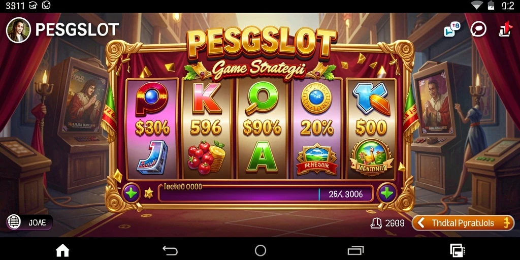 Tampilan gameplay PESGSLOT yang seru dan menampilkan aksi memasang taruhan.