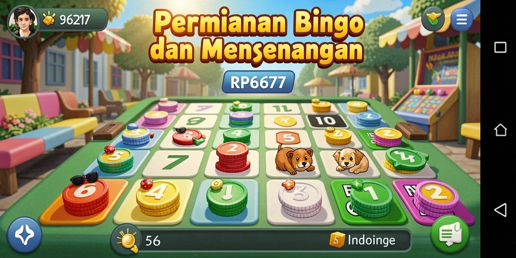 Screenshot gameplay Bingo yang menarik dari RP6677.