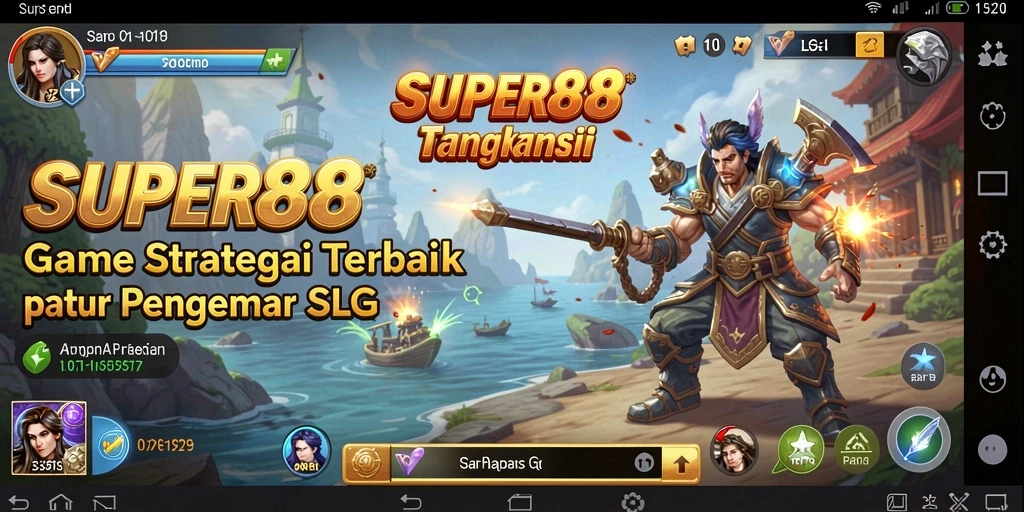 Tangkapan layar gameplay SUPER88 menunjukkan aksi strategis yang menegangkan di medan perang.